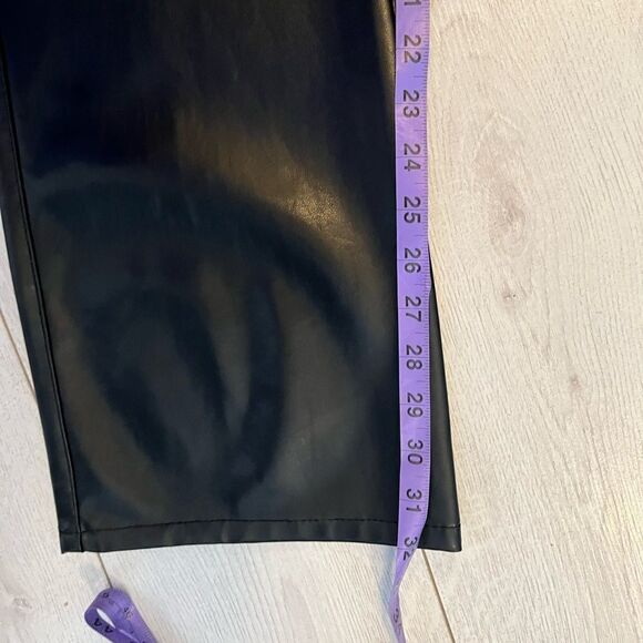 90s vintage Mavi faux leather low rise boot cut pants - Picture 11 of 11